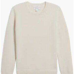 Nordstrom Cashmere Crewneck Sweater - Ivory Sand - Women's Size XS - NO488006MI